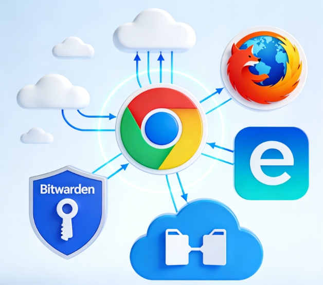 비밀번호 및 북마크 동기화 솔루션